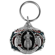 Live To Ride Motorcycle Metal Key Chain with Enameled Details